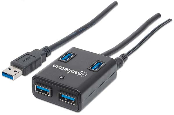USB Hub with AC Adapter USB Hub, 4-Port